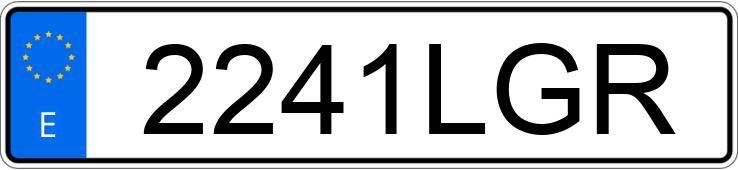 Numer rejestracyjny 2241LGR posiada BMW SERIE 3