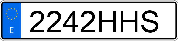 Numer rejestracyjny 2242HHS posiada HONDA CIVIC