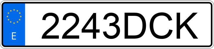 Numer rejestracyjny 2243DCK posiada NISSAN TERRANO