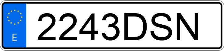 Numer rejestracyjny 2243DSN posiada RENAULT KANGOO