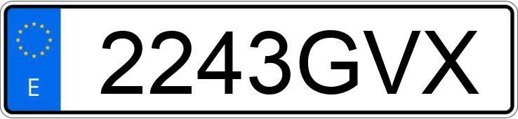 Numer rejestracyjny 2243GVX posiada SUZUKI SWIFT