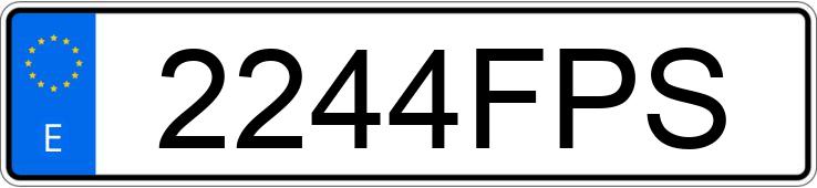 Numer rejestracyjny 2244FPS posiada FORD FIESTA