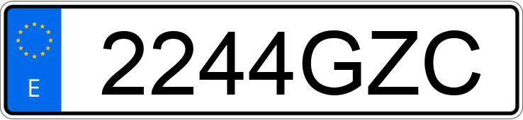 Numer rejestracyjny 2244GZC posiada AUDI S5 SPORTBACK