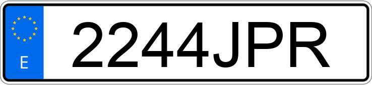 Numer rejestracyjny 2244JPR posiada TOYOTA AURIS