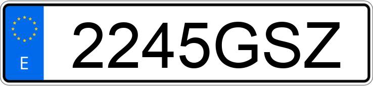 Numer rejestracyjny 2245GSZ posiada VOLKSWAGEN PASSAT