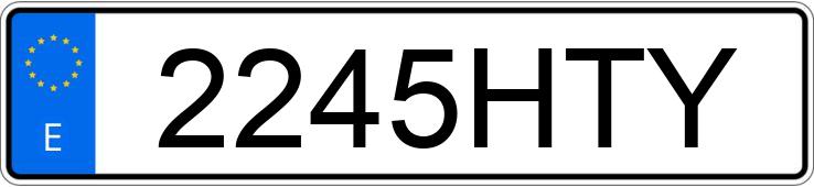 Numer rejestracyjny 2245HTY posiada VOLKSWAGEN TIGUAN