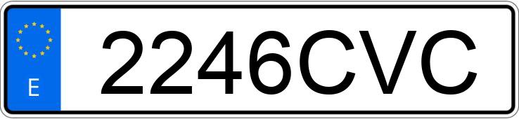 Numer rejestracyjny 2246CVC posiada AUDI A6