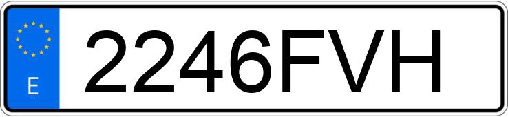 Numer rejestracyjny 2246FVH posiada MERCEDES C (204)