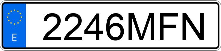 Numer rejestracyjny 2246MFN posiada SUZUKI VITARA