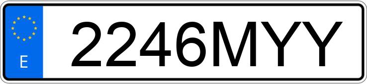 Numer rejestracyjny 2246MYY posiada CUPRA LEON