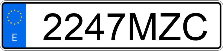 Numer rejestracyjny 2247MZC posiada PORSCHE MACAN