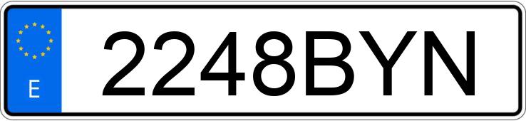 Numer rejestracyjny 2248BYN posiada MITSUBISHI L 200