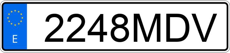 Numer rejestracyjny 2248MDV posiada VOLKSWAGEN T-CROSS