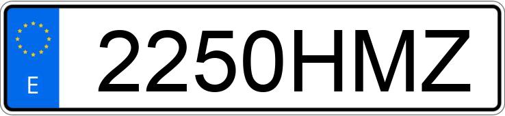 Numer rejestracyjny 2250HMZ posiada SEAT LEON Numer rejestracyjny 2250HMZ posiada SEAT LEON