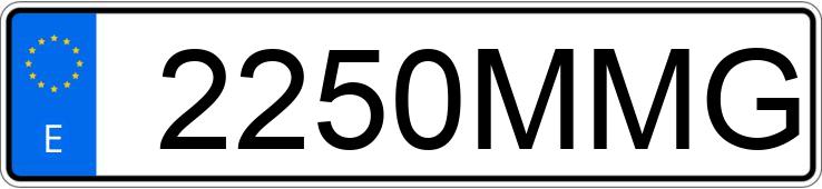 Numer rejestracyjny 2250MMG posiada KIA E-NIRO