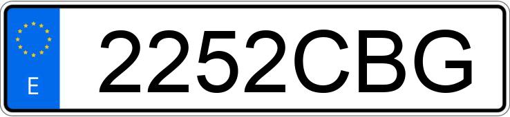 Numer rejestracyjny 2252CBG posiada SEAT IBIZA