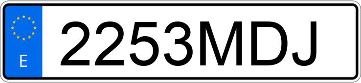 Numer rejestracyjny 2253MDJ posiada AUDI A4