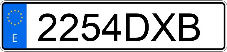 Numer rejestracyjny 2254DXB posiada CHEVROLET-GM TACUMA