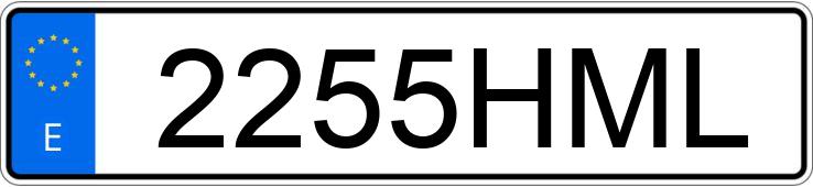 Numer rejestracyjny 2255HML posiada PEUGEOT 207 +