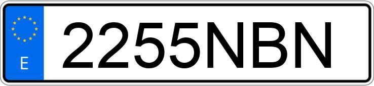 Numer rejestracyjny 2255NBN posiada VOLVO XC40