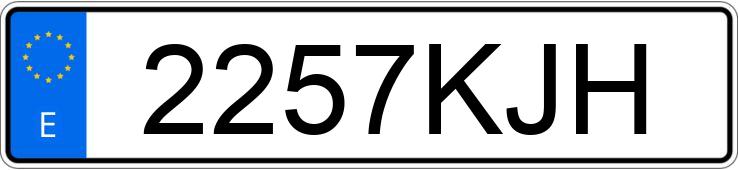 Numer rejestracyjny 2257KJH posiada TOYOTA AURIS