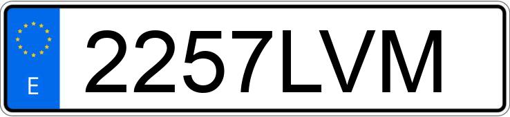 Numer rejestracyjny 2257LVM posiada AUDI S3