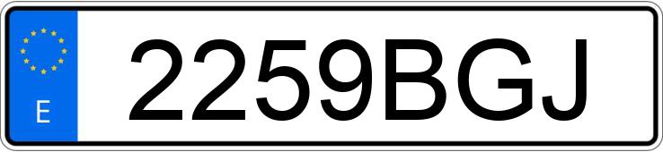 Numer rejestracyjny 2259BGJ posiada LAND ROVER FREELANDER