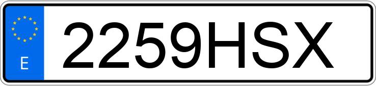 Numer rejestracyjny 2259HSX posiada RENAULT CLIO