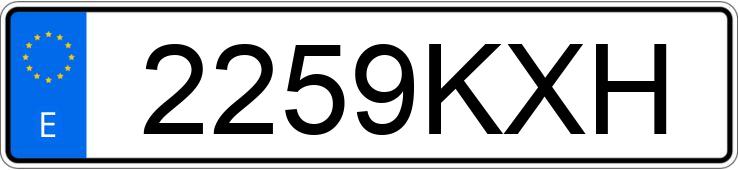 Numer rejestracyjny 2259KXH posiada VOLKSWAGEN CRAFTER Numer rejestracyjny 2259KXH posiada VOLKSWAGEN CRAFTER