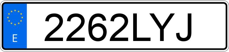 Numer rejestracyjny 2262LYJ posiada VOLKSWAGEN T-CROSS