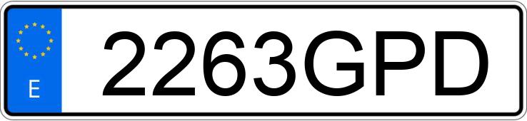 Numer rejestracyjny 2263GPD posiada MITSUBISHI MONTERO Numer rejestracyjny 2263GPD posiada MITSUBISHI MONTERO