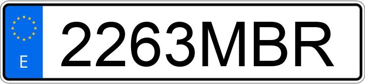 Numer rejestracyjny 2263MBR posiada MERCEDES CLA (118)