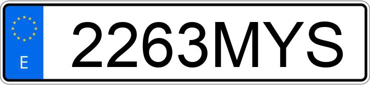 Numer rejestracyjny 2263MYS posiada VOLVO XC40