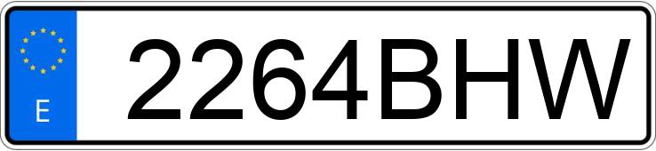 Numer rejestracyjny 2264BHW posiada DUCATI 750