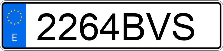 Numer rejestracyjny 2264BVS posiada BMW SERIE 3