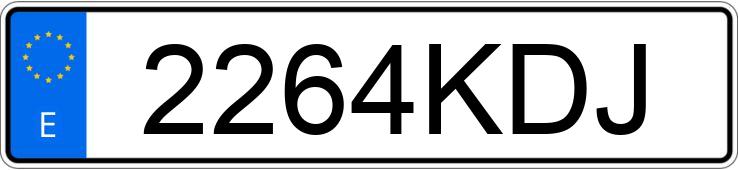 Numer rejestracyjny 2264KDJ posiada BMW SERIE 3