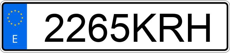 Numer rejestracyjny 2265KRH posiada AUDI A4