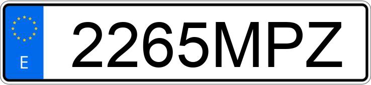 Numer rejestracyjny 2265MPZ posiada SEAT TARRACO