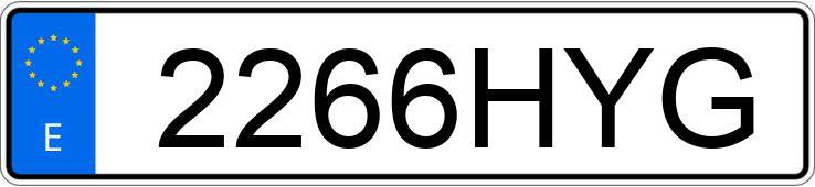 Numer rejestracyjny 2266HYG posiada AUDI 100