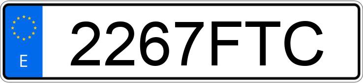Numer rejestracyjny 2267FTC posiada CITROEN C4 PICASSO 7PZ