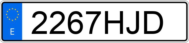 Numer rejestracyjny 2267HJD posiada MAZDA MAZDA3