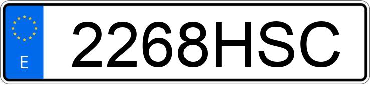 Numer rejestracyjny 2268HSC posiada PEUGEOT 308