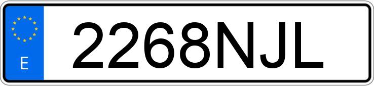 Numer rejestracyjny 2268NJL posiada VOLKSWAGEN MULTIVAN