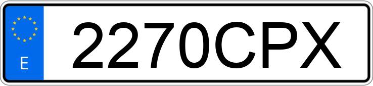 Numer rejestracyjny 2270CPX posiada BMW SERIE 5