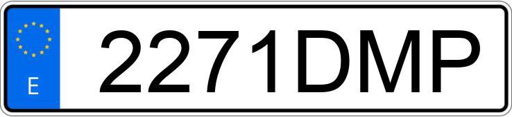 Numer rejestracyjny 2271DMP posiada IVECO DAILY