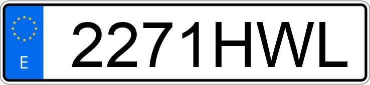 Numer rejestracyjny 2271HWL posiada RENAULT TRAFIC Numer rejestracyjny 2271HWL posiada RENAULT TRAFIC