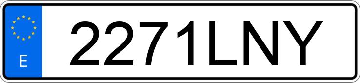 Numer rejestracyjny 2271LNY posiada SEAT MII Numer rejestracyjny 2271LNY posiada SEAT MII
