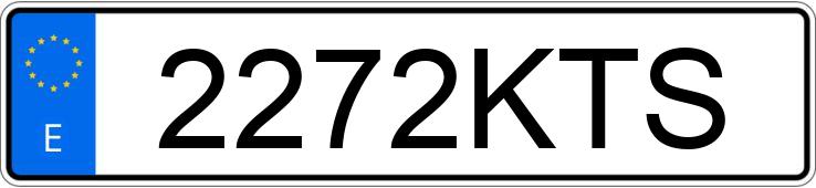 Numer rejestracyjny 2272KTS posiada SEAT LEON