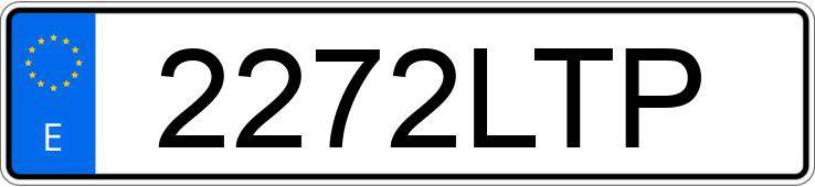 Numer rejestracyjny 2272LTP posiada VOLVO XC90