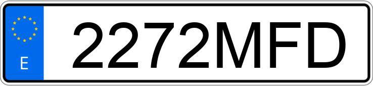 Numer rejestracyjny 2272MFD posiada MERCEDES EQS SUV (296)